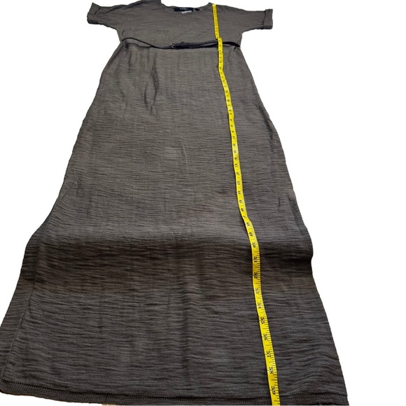 DASH by Kardashian Olive Green Maxi Dress Size XS V Neck Detachable Belt NWT - Picture 8 of 9